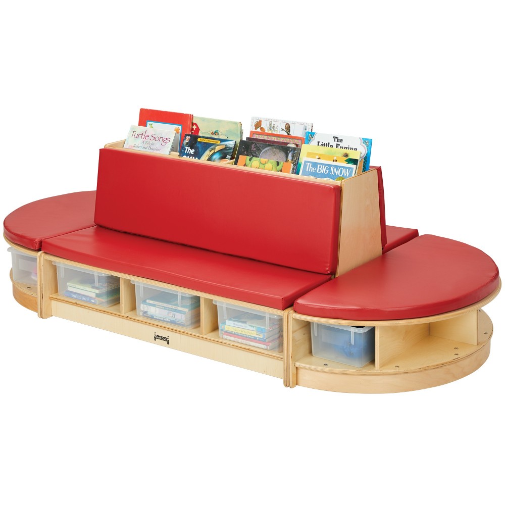 Jonti-Craft Read-a-Round 3 Piece Set - Red