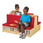 Jonti-Craft Read-a-Round 3 Piece Set - Red