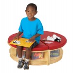 Jonti-Craft Read-a-Round 3 Piece Set - Red