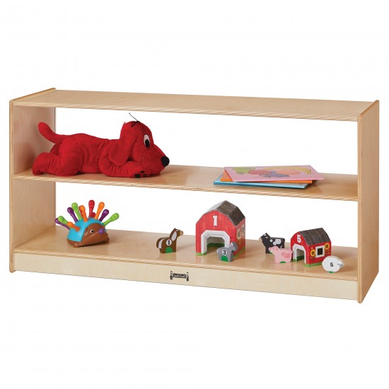 Jonti-Craft Toddler Fixed Straight-Shelf with See-Thru Back