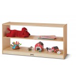 Jonti-Craft Toddler Fixed Straight-Shelf with See-Thru Back