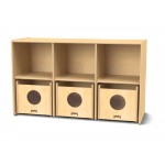 Jonti-Craft See-n-Wheel Shelf with Bins