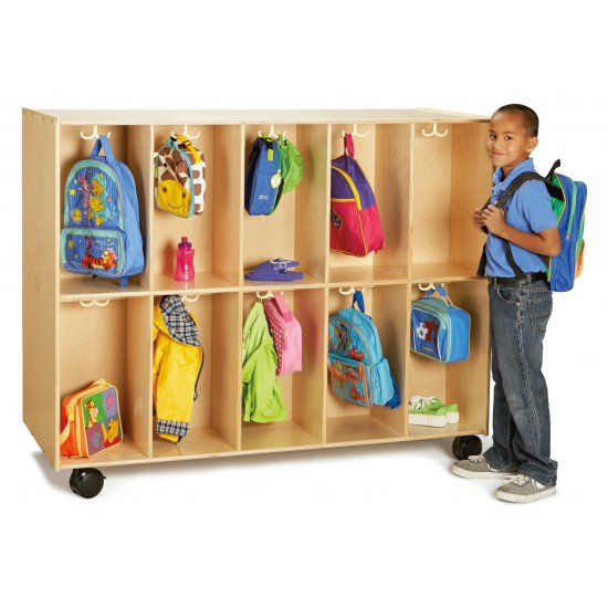 Jonti-Craft 20 Section Mobile Backpack Cubbie