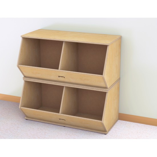 Jonti-Craft Stacking Beveled Crate – Duplex