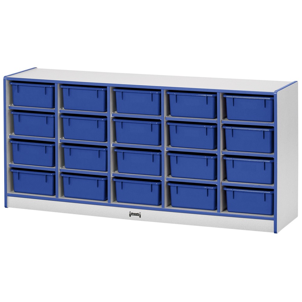 Rainbow Accents 20 Tub Mobile Storage - without Tubs - Blue