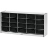 Rainbow Accents 20 Tub Mobile Storage - without Tubs - Black