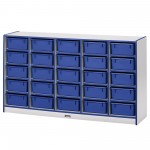 Rainbow Accents 25 Tub Mobile Storage - without Tubs - Blue