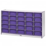 Rainbow Accents 25 Tub Mobile Storage - without Tubs - Purple