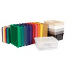 Rainbow Accents 25 Tub Mobile Storage - with Tubs - Black