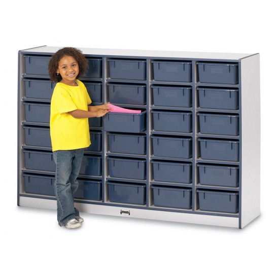 Rainbow Accents 30 Tub Mobile Storage - without Tubs - Teal