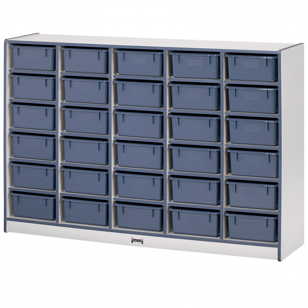 Rainbow Accents 30 Tub Mobile Storage - with Tubs - Navy Rainbow Accents 30 Tub Mobile Storage - with Tubs - Navy
