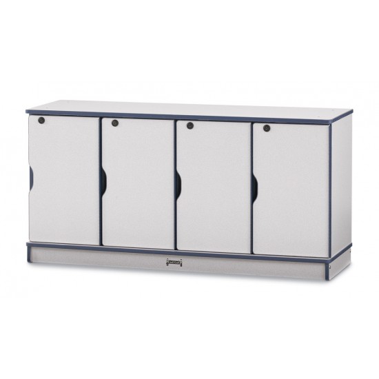 Rainbow Accents Stacking Lockable Lockers - Single Stack - Purple