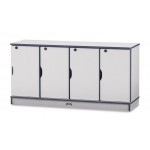 Rainbow Accents Stacking Lockable Lockers - Triple Stack - Green