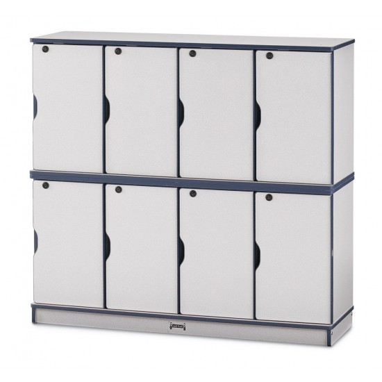 Rainbow Accents Stacking Lockable Lockers - Triple Stack - Green