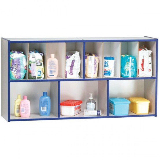 Rainbow Accents Diaper Organizer - Blue