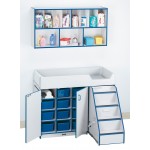 Rainbow Accents Diaper Organizer - Purple