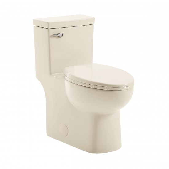 Classe One Piece Toilet with Front Flush Handle 1.28 gpf in Bisque