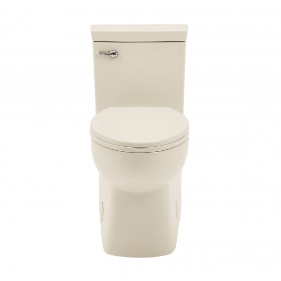 Classe One Piece Toilet with Front Flush Handle 1.28 gpf in Bisque