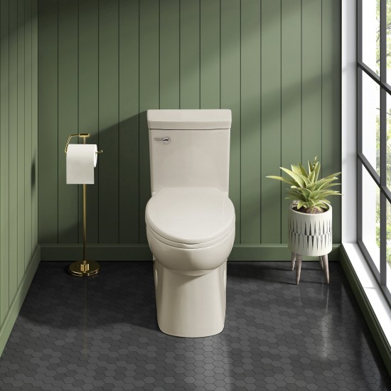 Classe One Piece Toilet with Front Flush Handle 1.28 gpf in Bisque