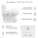 Avallon One-Piece Elongated Dual Flush-Toilet 1.1/1.6 gpf