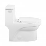 Virage One-Piece Elongated Left Side Flush Handle Toilet 1.28 gpf