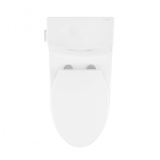 Virage One-Piece Elongated Left Side Flush Handle Toilet 1.28 gpf