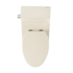 Virage One Piece Elongated Left Side Flush Handle Toilet 1.28 gpf in Bisque