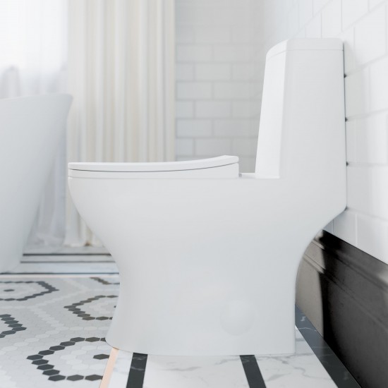 Swiss Madison Ivy One-Piece Toilet, 10" Rough-in 1.1/1.6 gpf