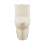 Sublime One-Piece Elongated Dual-Flush Toilet in Bisque 1.1/1.6 gpf