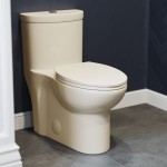 Sublime One-Piece Elongated Dual-Flush Toilet in Bisque 1.1/1.6 gpf