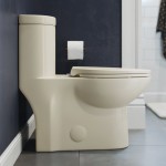 Sublime One-Piece Elongated Dual-Flush Toilet in Bisque 1.1/1.6 gpf