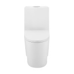 St. Tropez One-Piece Elongated Toilet Vortex Dual-Flush 1.1/1.6 gpf