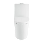 St. Tropez One-Piece Elongated Toilet Vortex Dual-Flush, Matte White 1.1/1.6 gpf