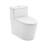 Brusque One-Piece Elongated Toilet Vortex Dual-Flush 0.8/1.18 gpf