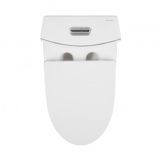 One Piece Elongated Toilet Dual Vortex Flush 1.1/1.6 gpf with 10" Rough In