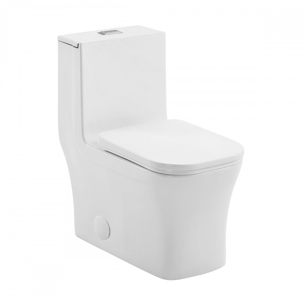 Concorde One Piece Square Toilet Dual Flush 1.1/1.6 gpf with 10" Rough In