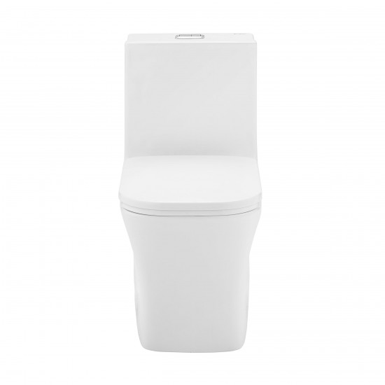 Concorde One Piece Square Toilet Dual Flush 1.1/1.6 gpf with 10" Rough In