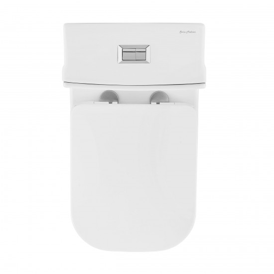 Concorde One Piece Square Toilet Dual Flush 1.1/1.6 gpf with 10" Rough In