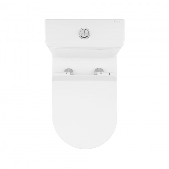 Calice Two-Piece Elongated Rear Outlet Toilet Dual-Flush 1.1/1.6 gpf