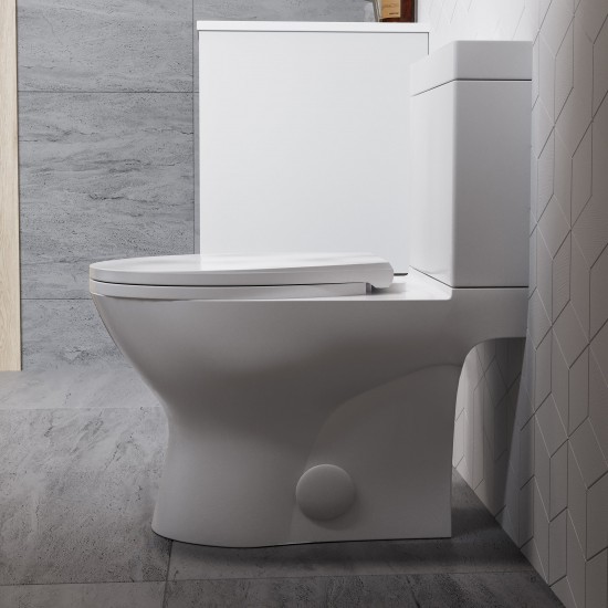 Cache Two-Piece Elongated Toilet Dual-Flush 1.1/1.6 gpf