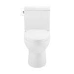 Caché Two-Piece Elongated Toilet Left Side Flush Handle Toilet 1.28 gpf