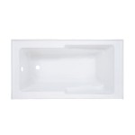 Voltaire 60" X 30" Left-Hand Drain Alcove Bathtub with Apron