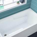 Ivy 60" X 30" Left-Hand Drain Alcove Bathtub with Apron