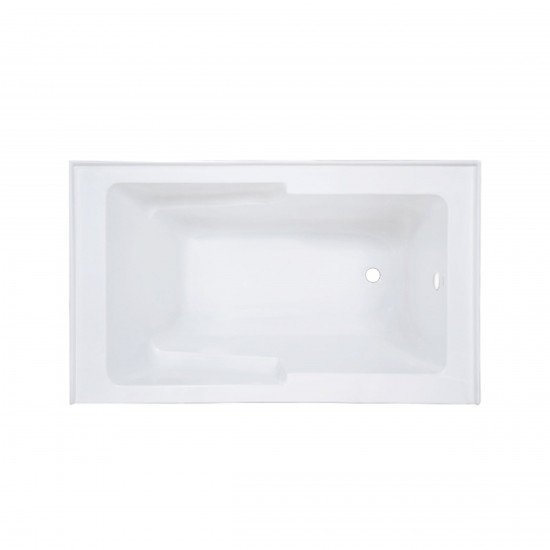 Voltaire 54" X 30" Right-Hand Drain Alcove Bathtub with Apron