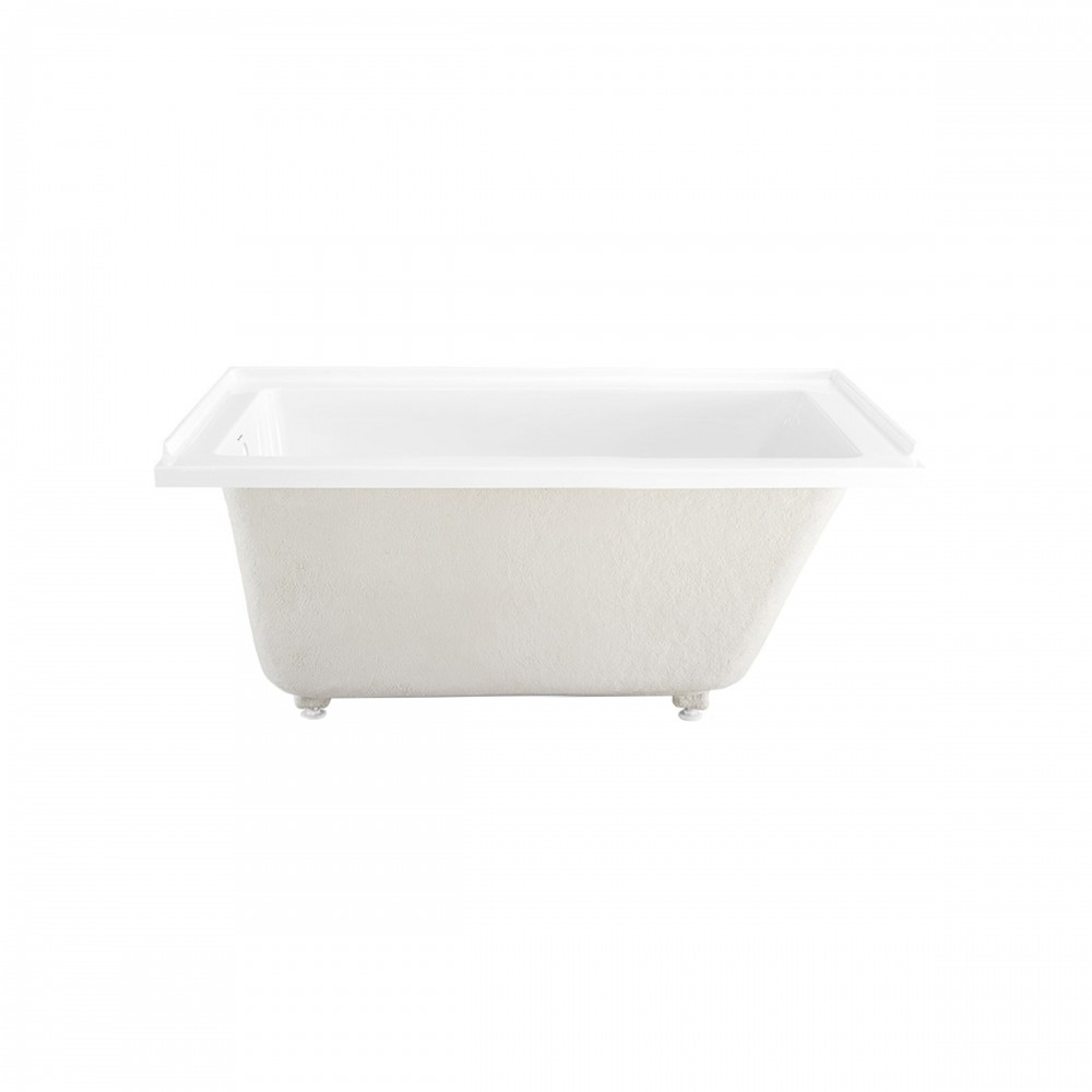 Voltaire 54 in x 30 in Acrylic Glossy White, Alcove, Left-Hand Drain, Bathtub