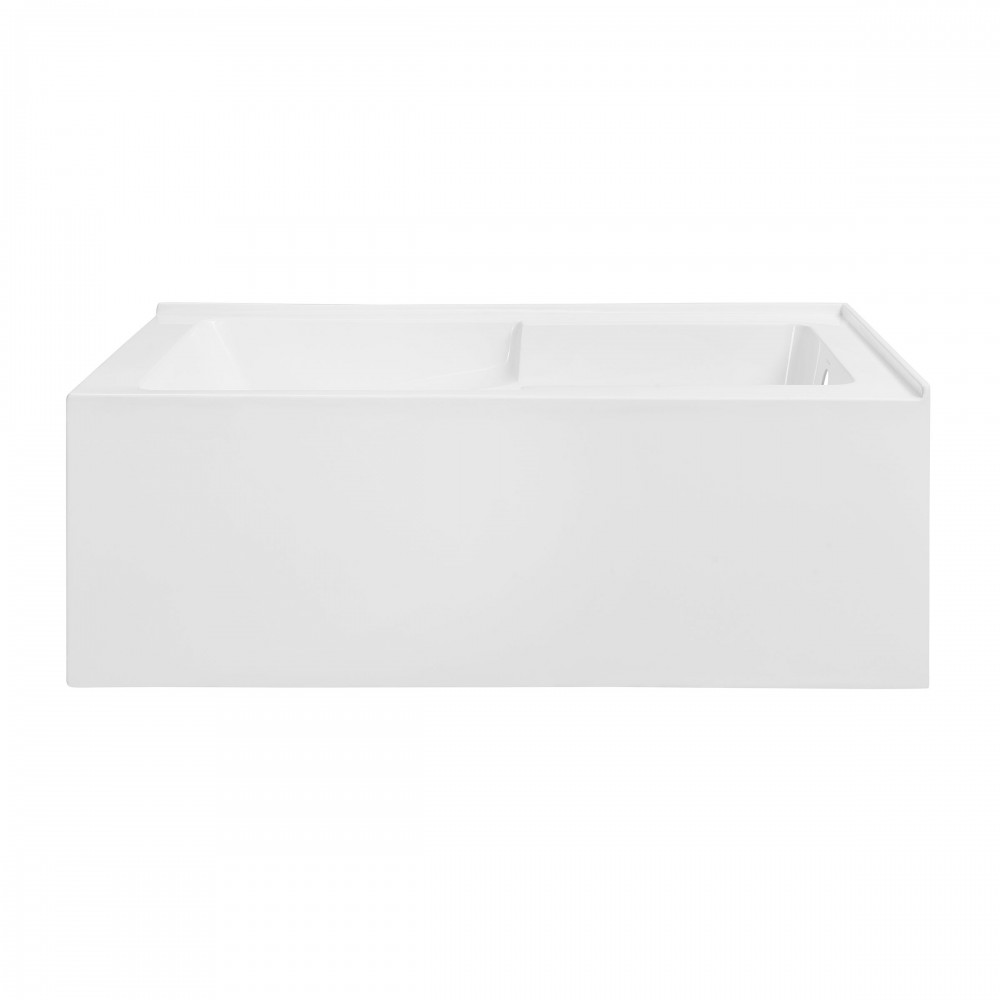 Claire 60" x 32" Right-Hand Drain Drain Alcove Tub with Corner Apron