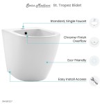 Swiss Madison St. Tropez Bidet, White