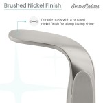 Chateau Single Hole, Single-Handle, Bathroom Faucet in Brushed Nickel