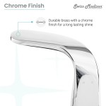 Chateau Single Hole, Single-Handle, Bathroom Faucet in Chrome, SM-BF00C