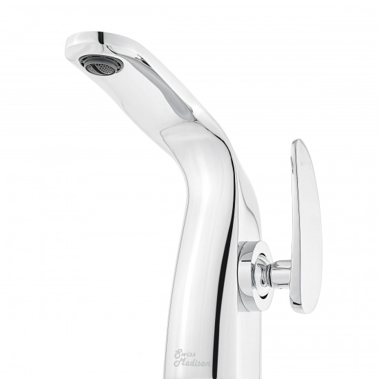 Chateau Single Hole, Single-Handle, Bathroom Faucet in Chrome, SM-BF00C